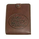 Natural leather hunter document wallet shooter